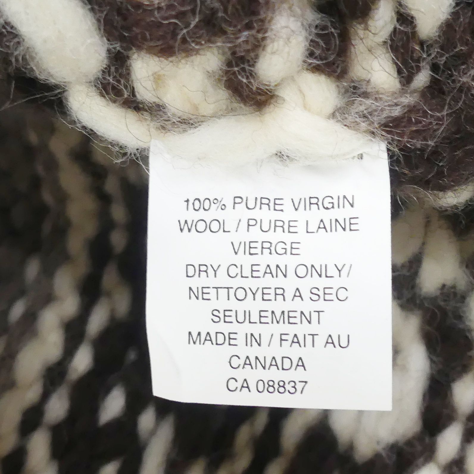 カウチンセーター kanata ニット カナダ製 カナタ L トグル留め 