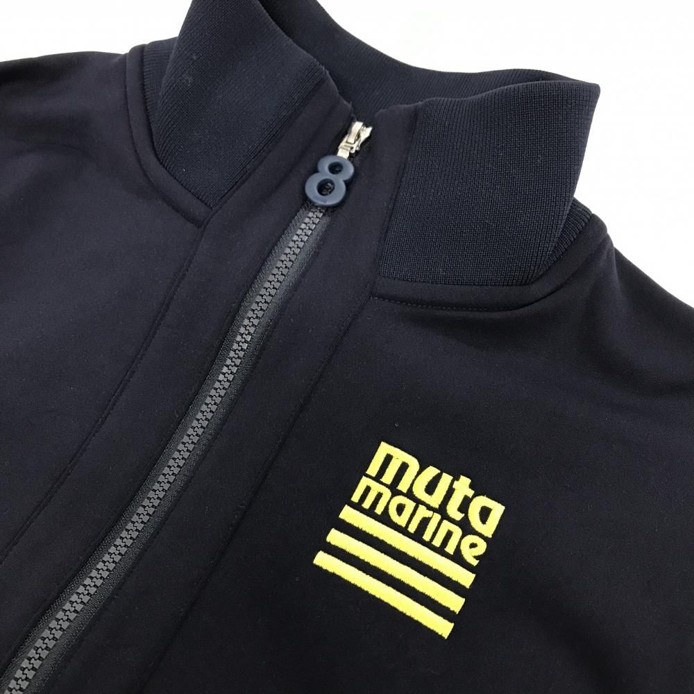超美品】ムータマリン ジャケットブルゾン ネイビー×イエロー ダブル