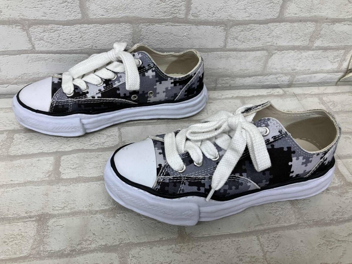 MIHARA ミハラヤスヒロ スニーカー パズル カモフラ 迷彩 グレー系 メンズ サイズ42