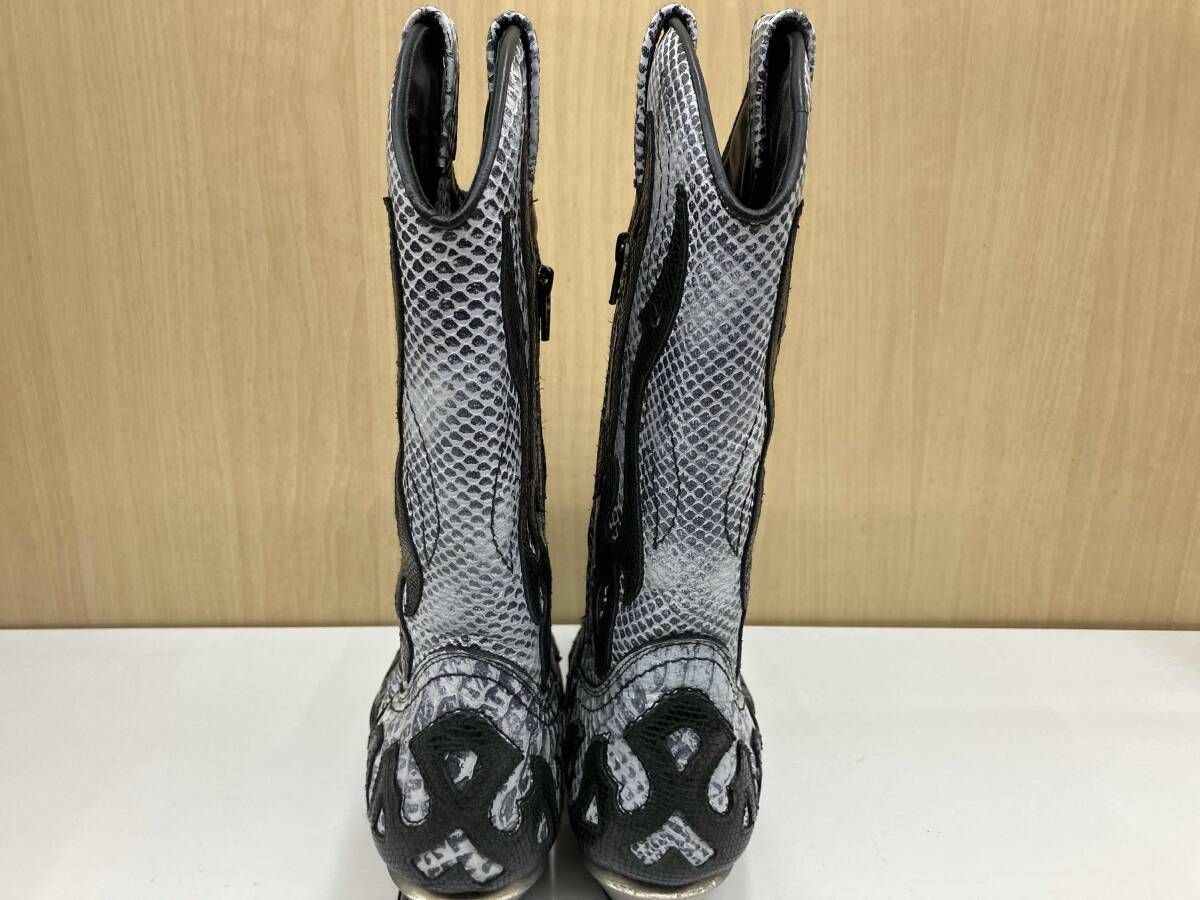 NEW ROCK ニューロック BOOT WEST ブーツウエスト シルバー ブラック