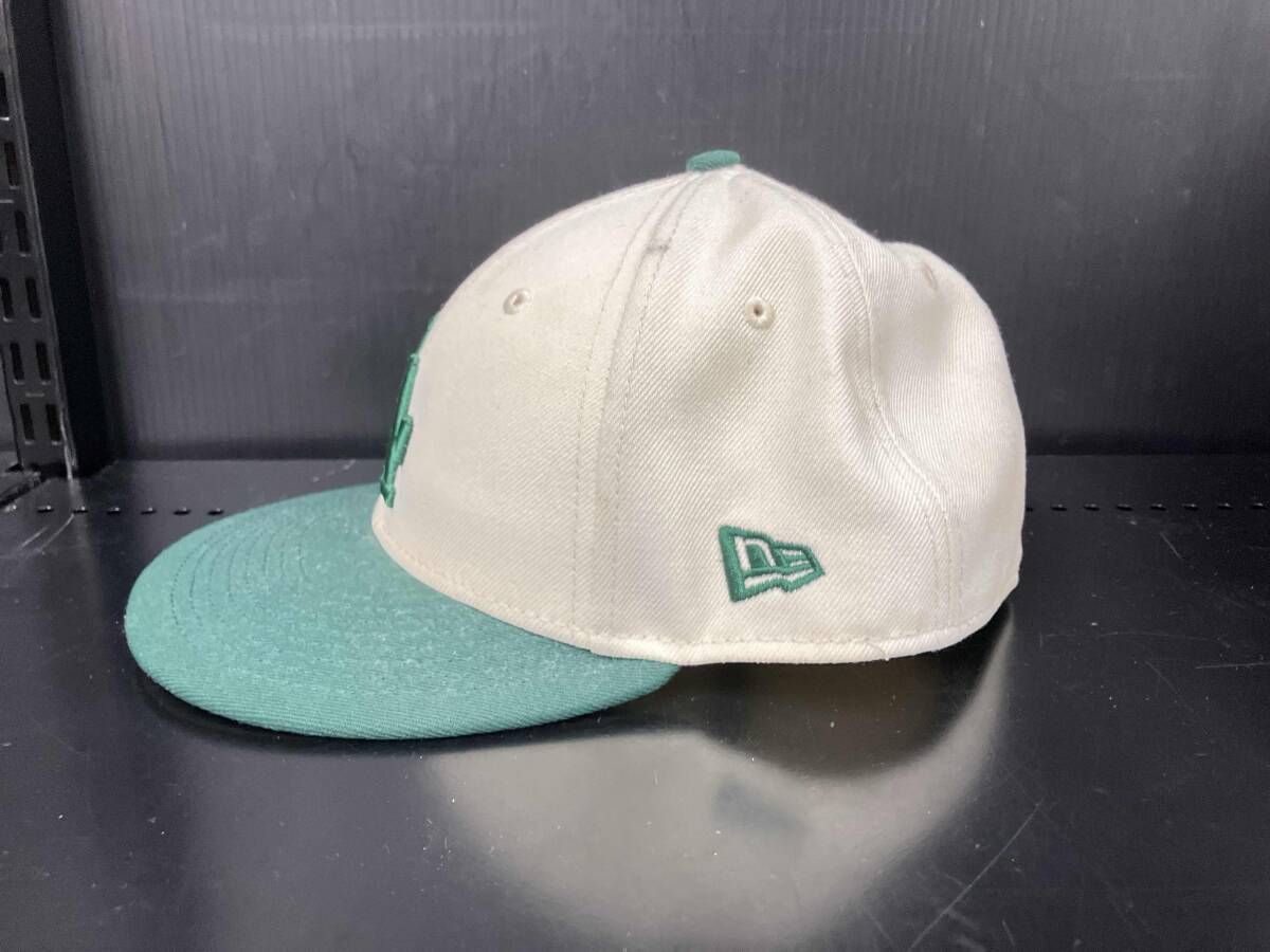 NEW ERA ニューエラ キャップ アイボリー x グリーン - メルカリ