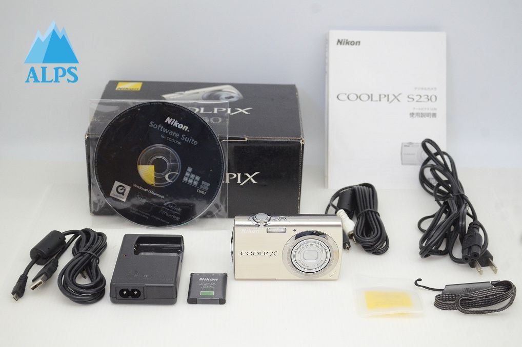 美品 Nikon ニコン COOLPIX S230 コンパクトデジタルカメラ シルバー