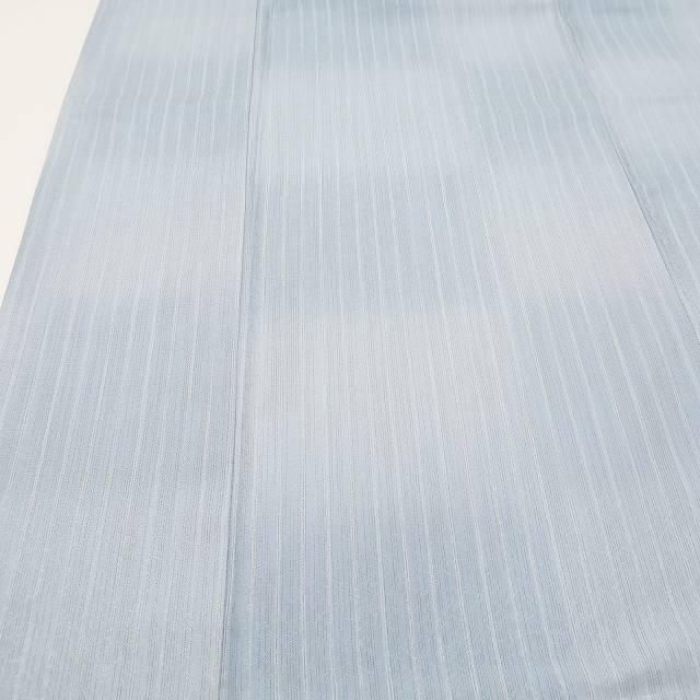  ✾まめ藤✾ 正絹 着物 縦縞 暈し ゆったりサイズ スモークブルー色の冬日向 ”小紋 R-5 小紋 着物