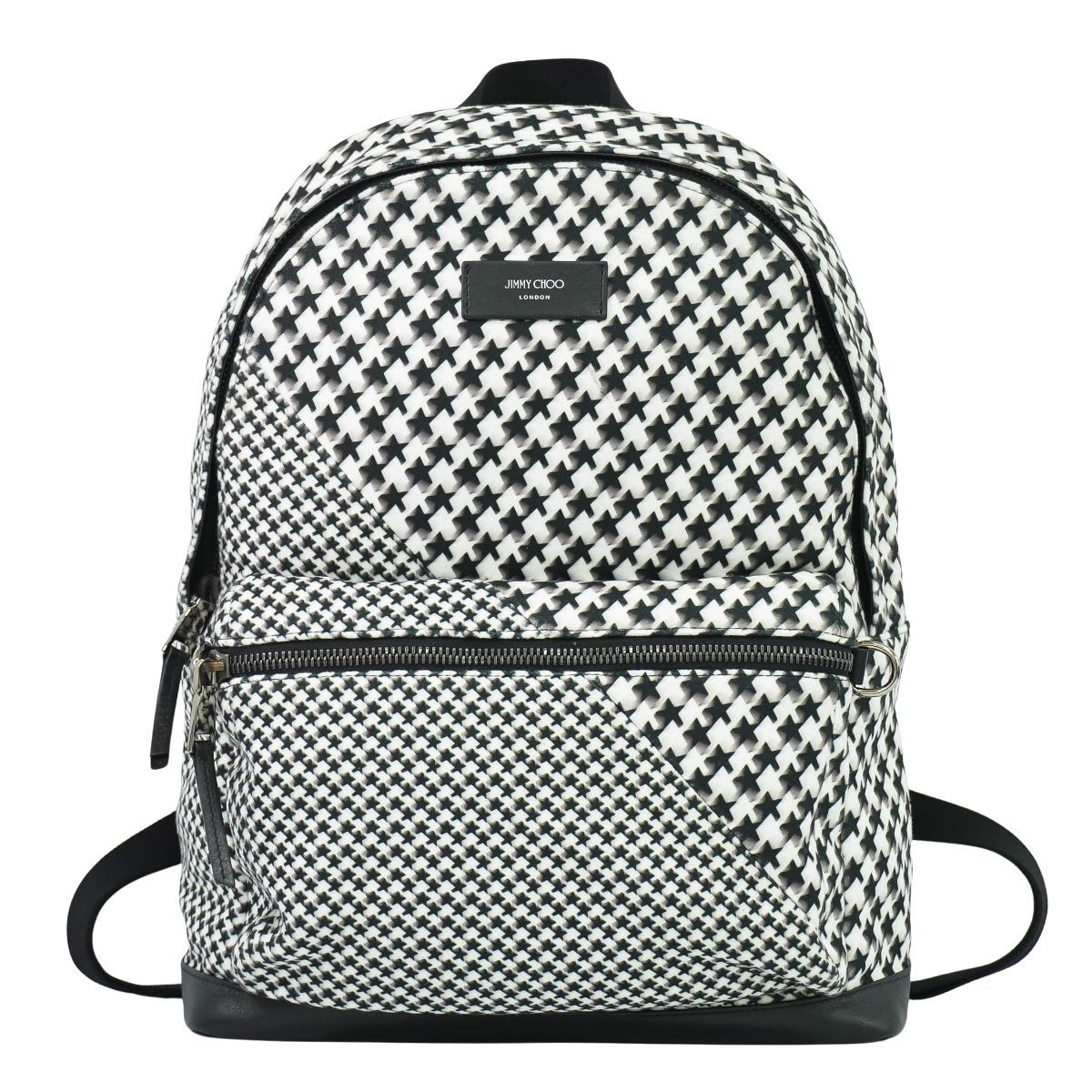 本物 ジミーチュウ JIMMY CHOO ウィルマー ハウンドトゥース リュック