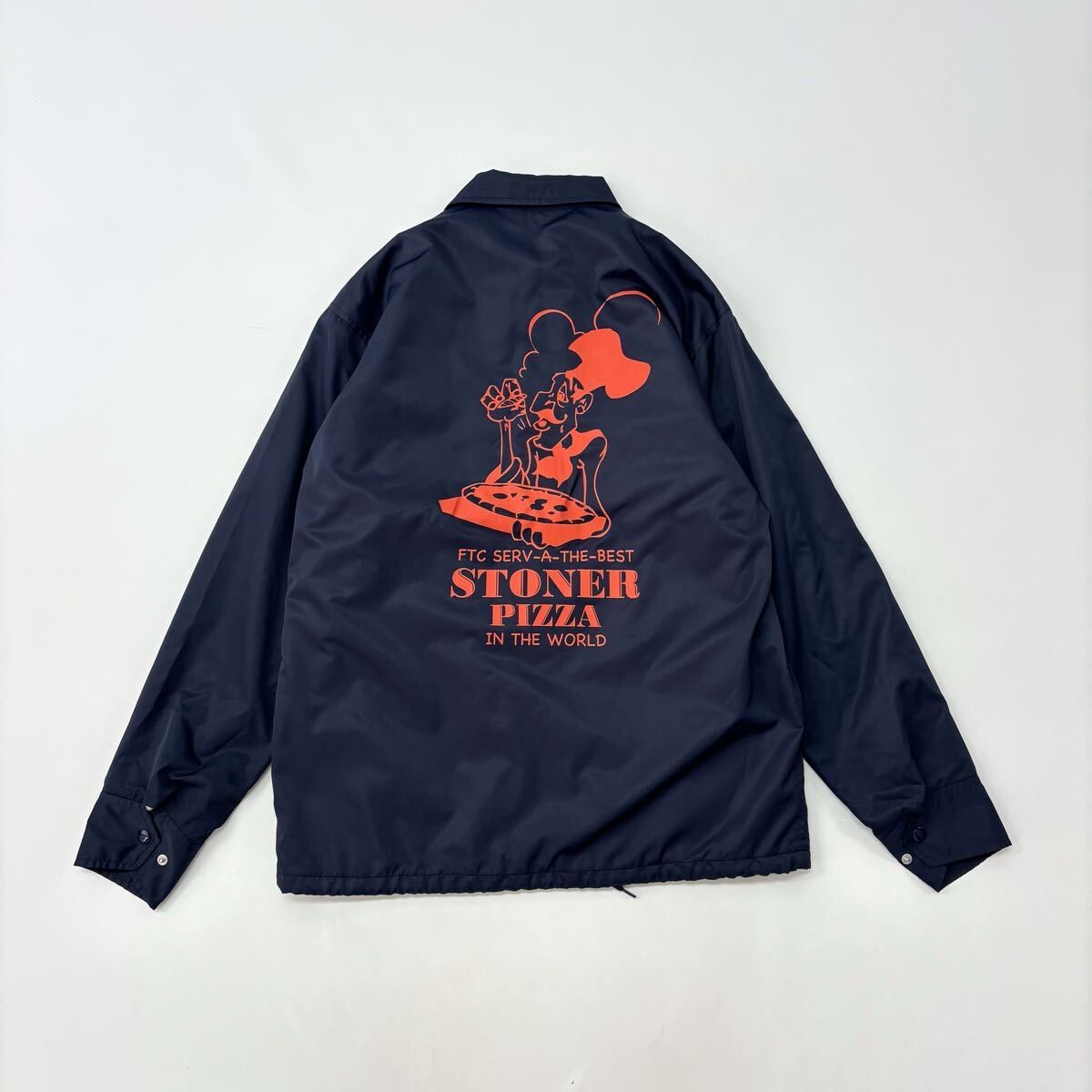 FTC エフティーシー STONER PIZZA IN THE WORLD COACH JACKET コーチ