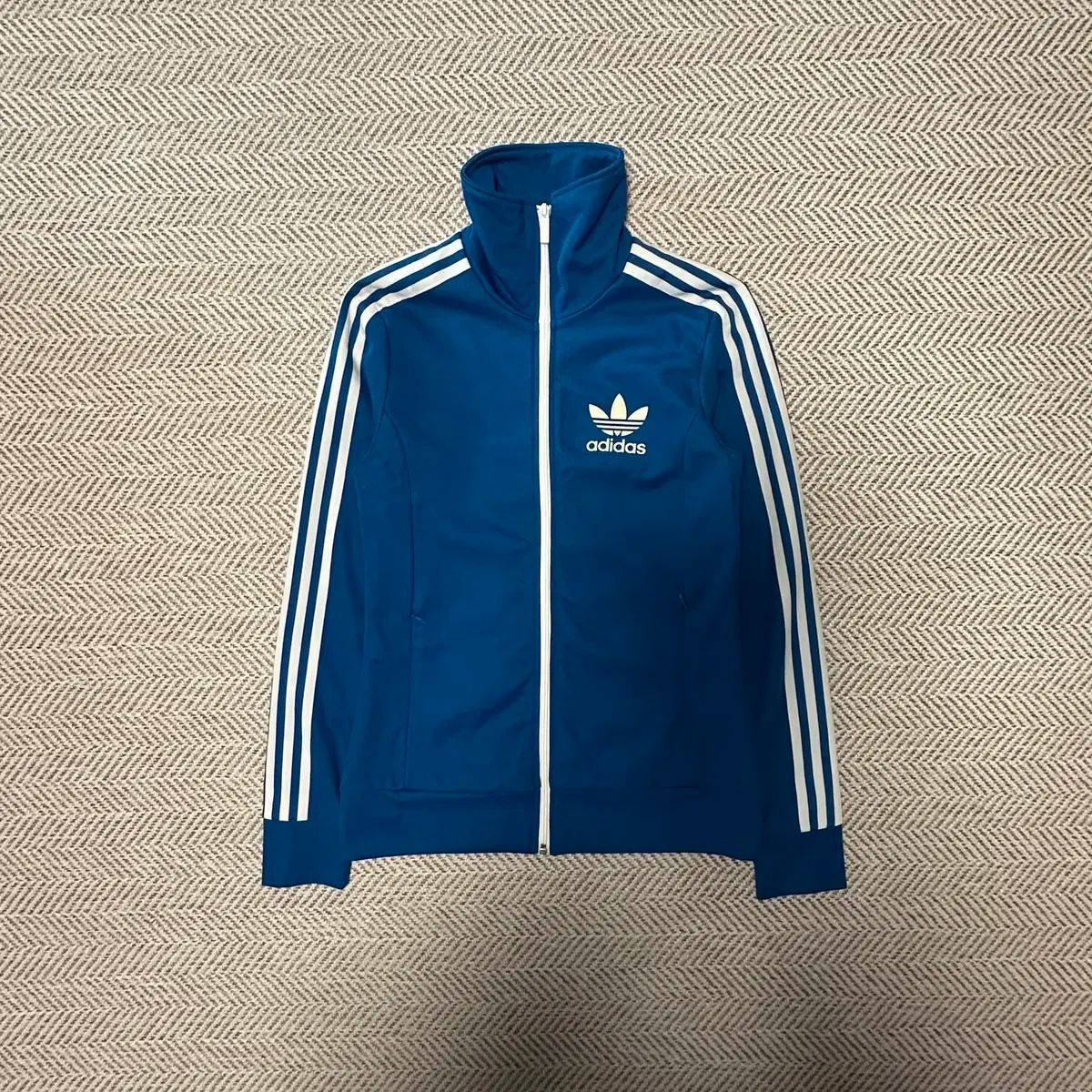 ADIDAS originals ジップアップ ブルー