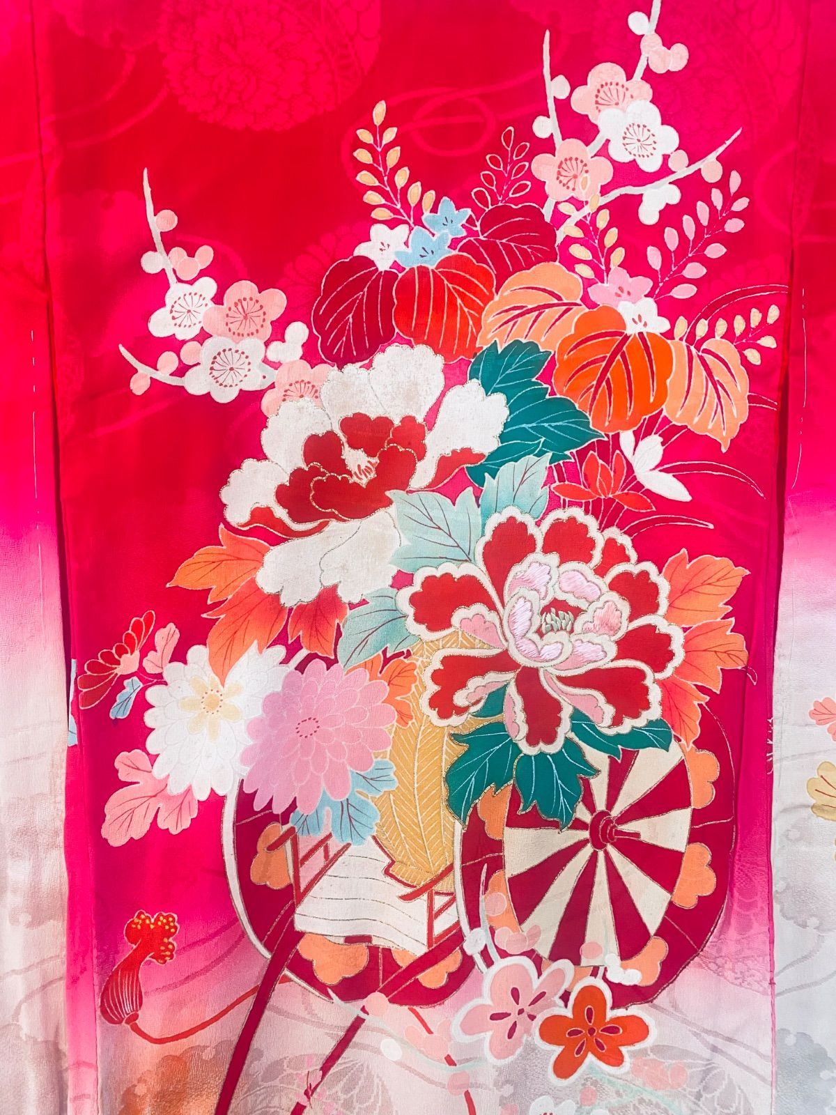 祝い着】リメイク用 アンティーク着物 アンティーク 女児用祝い着 正絹