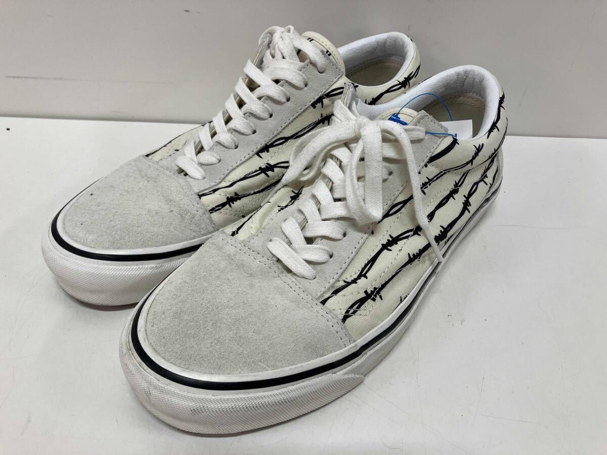 VANS バンズ スニーカー BARBED WIRE 有刺鉄線 anaheim 29 5 cm ホワイト