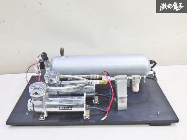 実働品】VIAIR 480C エアーコンプレッサー 社外タンク付 CCEFW