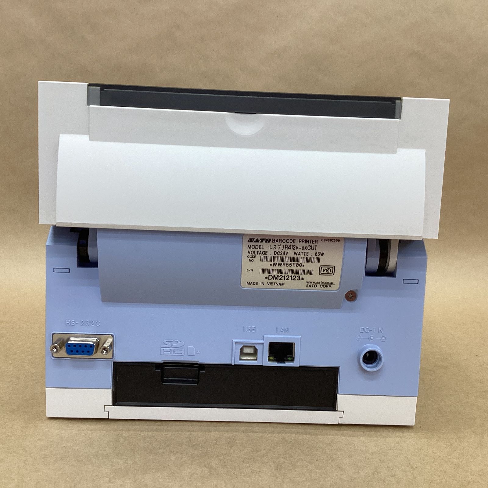  SATO BARCODE PRINTER L esprit レスプリR 412 v-exCUT ラベルプリンター 感熱紙 インクリボン両用タイプ クリックポスト対応 USB-Bケーブル その他 プリンター 複合機本体