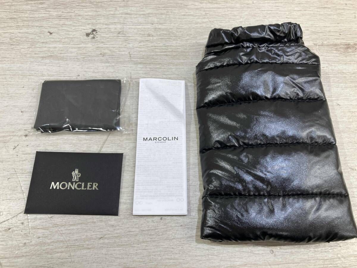 通年 MONCLER モンクレール アイウェア 伊達めがね 眼鏡 アイコンロゴメタル 45▫︎21145 ブラック 水分補給ドリンク その他 
