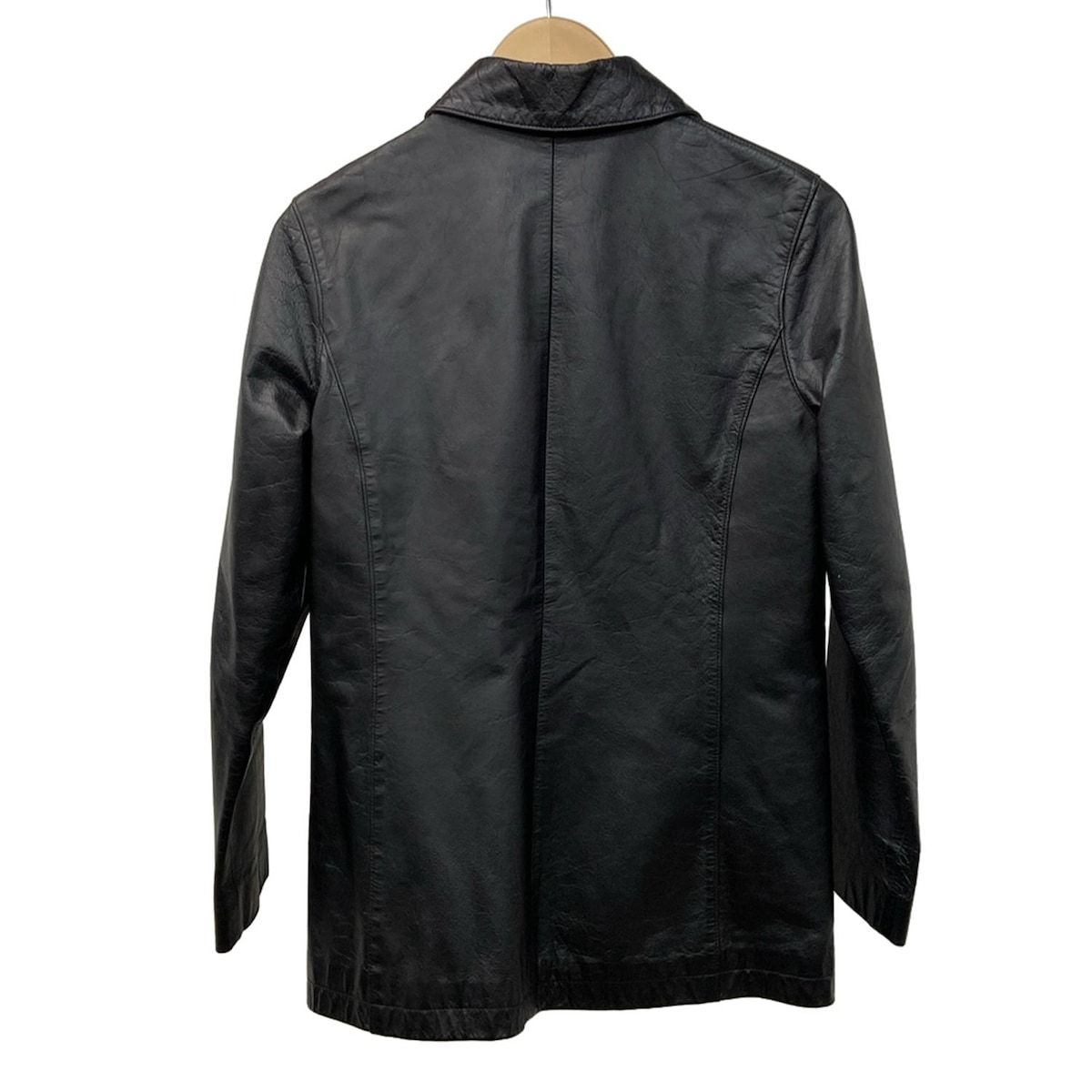 A.P.C. アーペーセー ブルゾン サイズXS メンズ - 黒 長袖 レザー ジップアップ 秋 冬