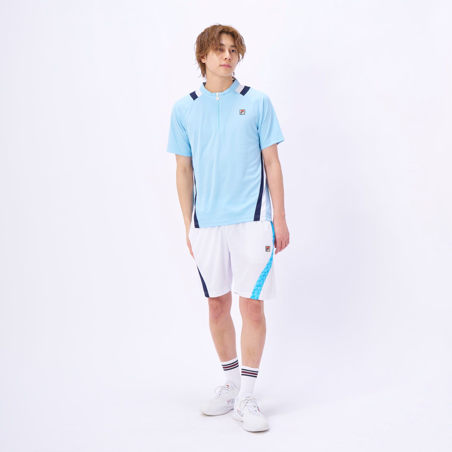 フィラ FILA テニス ゲームシャツ VM5695 10 サックス 【公式通販】