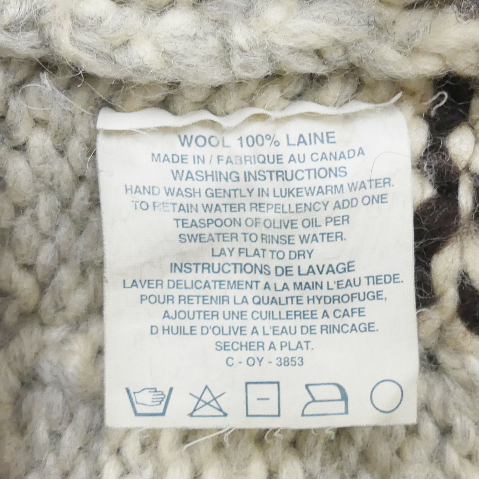 カウチンセーター kanata ニット XL カナダ製 カナタ 鹿 トナカイ 
