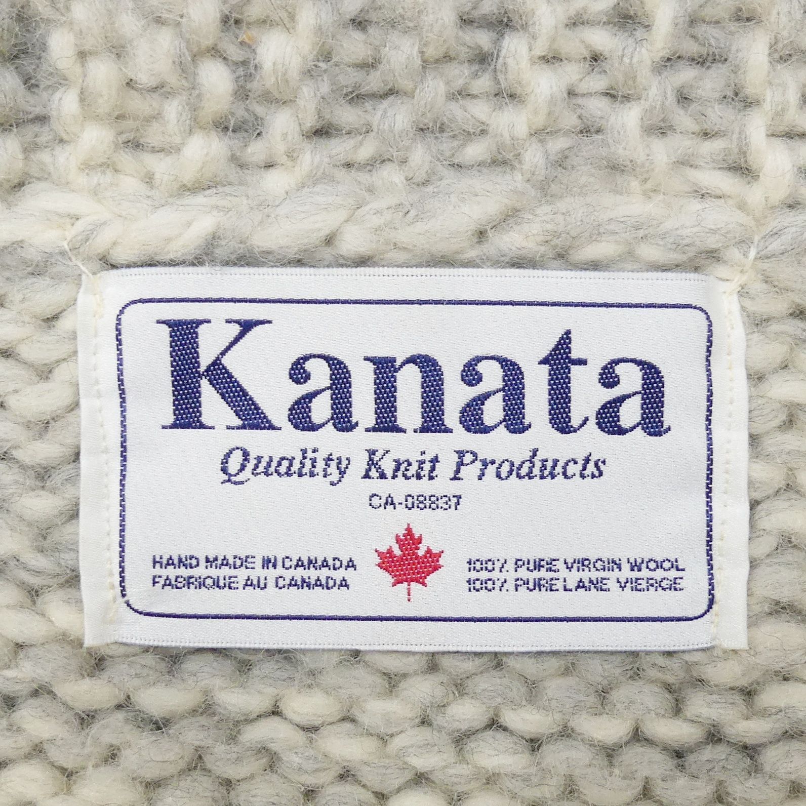 カウチンセーター kanata ニット XL カナダ製 カナタ 鹿 トナカイ 