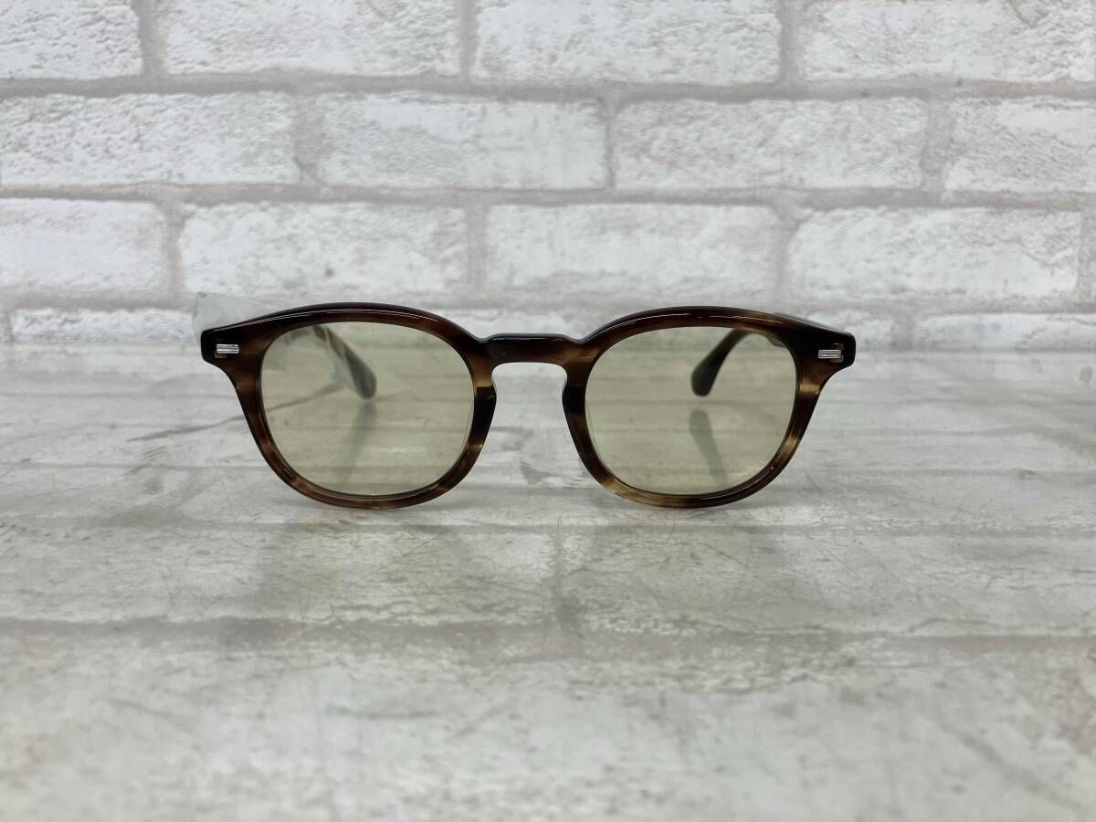 UNITED ARROWS 別注 金子眼鏡 UAbyKO John SGLS 1444-6-991836-9300 ユナイテッド アローズ フレームブラウン レンズイエロー メンズ