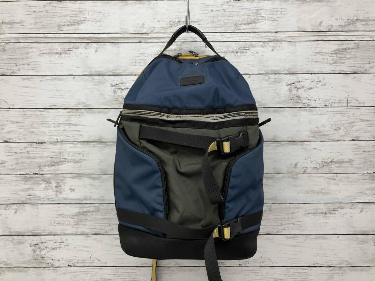 TUMI リュック ネイビー ブラック イエロー