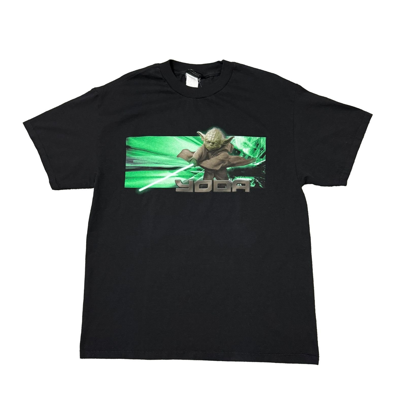 00s Star Wars Lucas Film Yoda Black tee スターウォーズ ヨーダ T