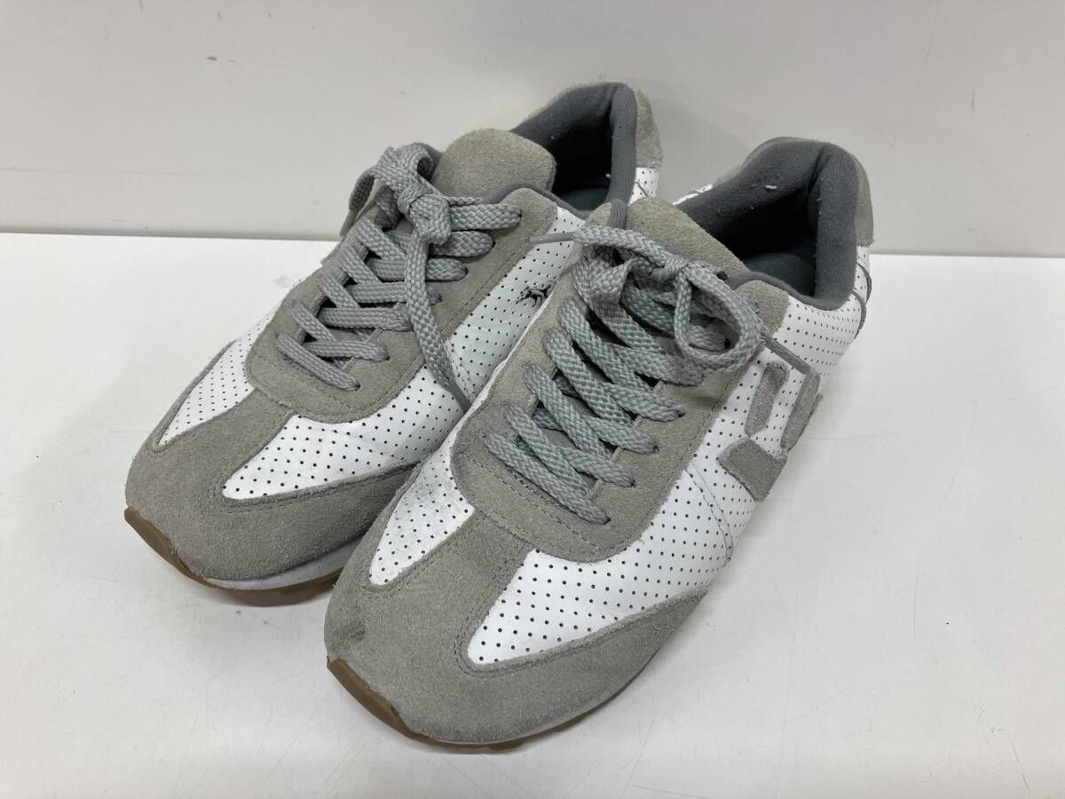 【美品】viaSANGACIO グレー スエード スニーカー via SANGACIO ヴィア サンガチオ BRANDALISED ブランダライズド にゅ