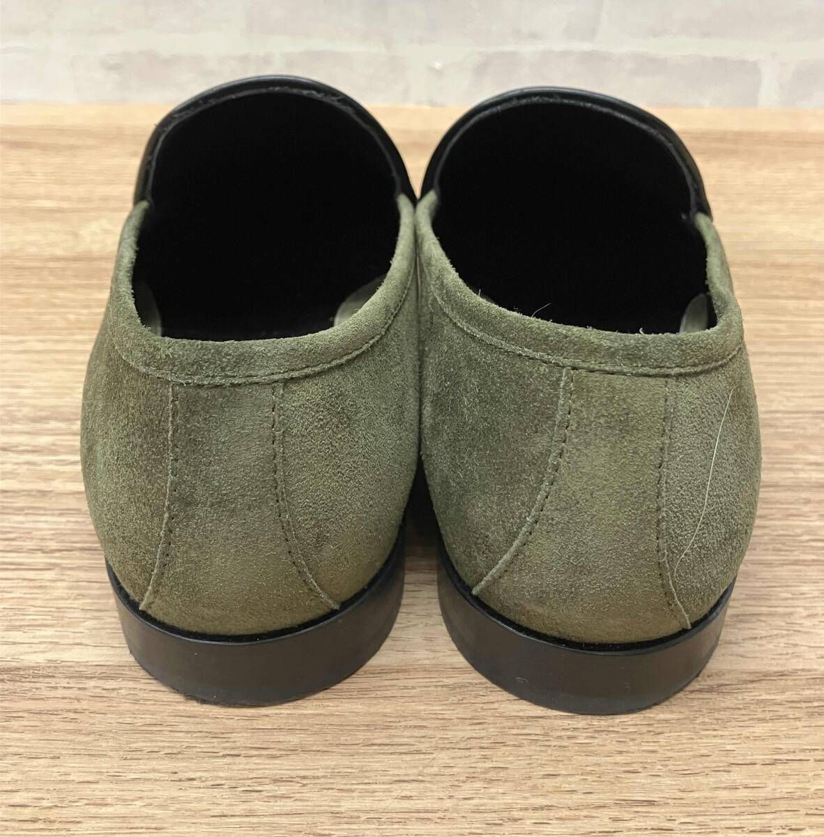 ★JIMMY CHOO チェーンローファー グリーン ジミーチュウ 42.5