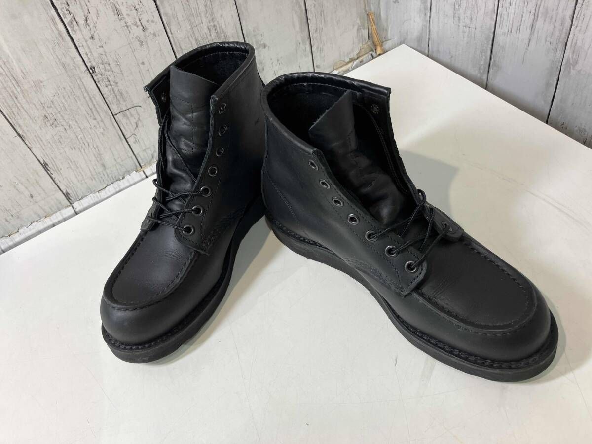 RED WING レッドウィング 6-inch Classic Moc 8074 ブラック 25.5cm 