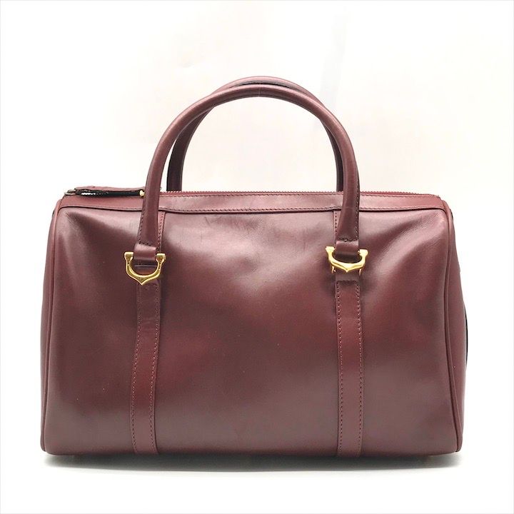 ☆カルティエ ボストンバック 正規品 美品 良品 Cartier カルティエ マストライン レザー ボストン ハンド バッグ