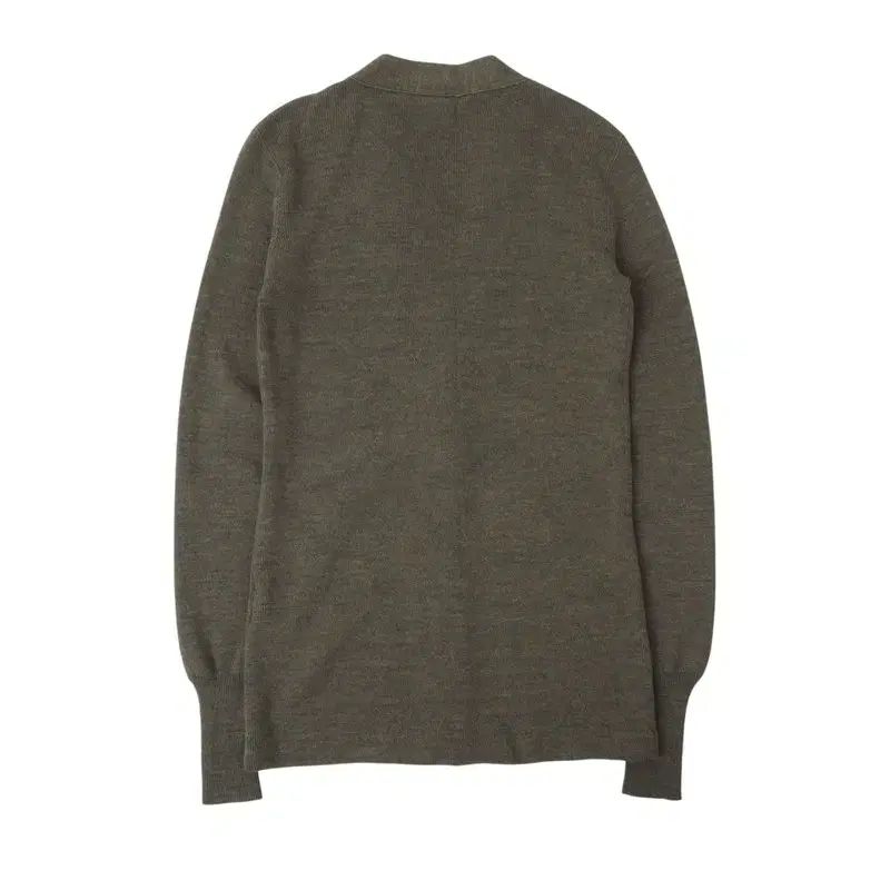 ラルフローレン カーキ ショルダー スウェードパッチ ウール カーディガン