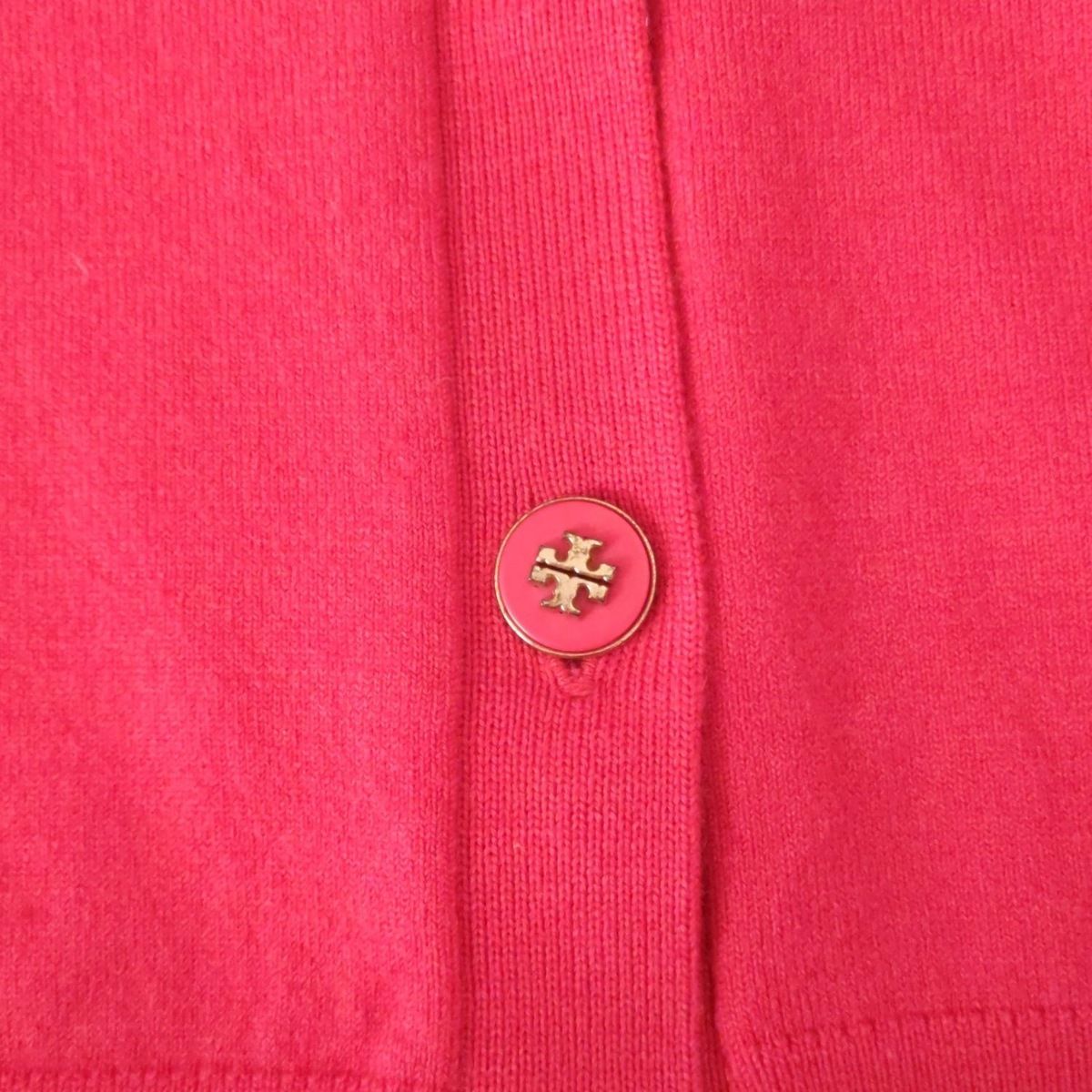  TORY BURCH トリーバーチ カーディガン サイズS P S レディース - レッド 長袖 長袖 カーディガン ボレロ アンサンブル