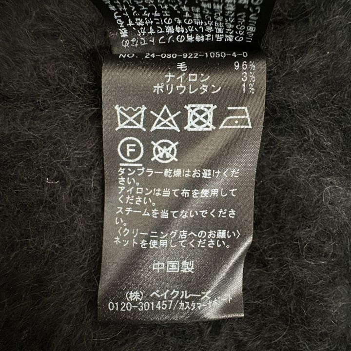  Plage プラージュ Fur V Nuance プルオーバー レディース ブラック 長袖 ニット セーター