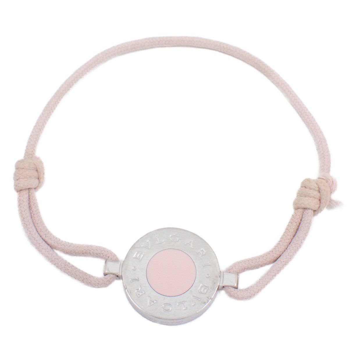 BVLGARI ラッキーブレスレット BVLGARI ブルガリ ラッキー ブレスレット シルバー925 ピンク×ブラック