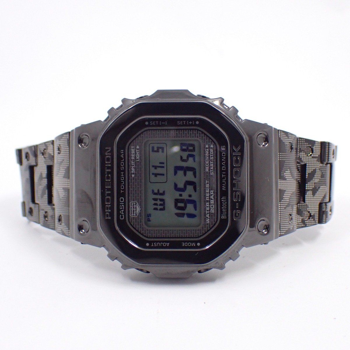 カシオ G SHOCK 40周年記念 エリック ヘイズ コラボモデル フルメタル Bluetooth ソーラー電波 GMW B 5000 EH 1 JR