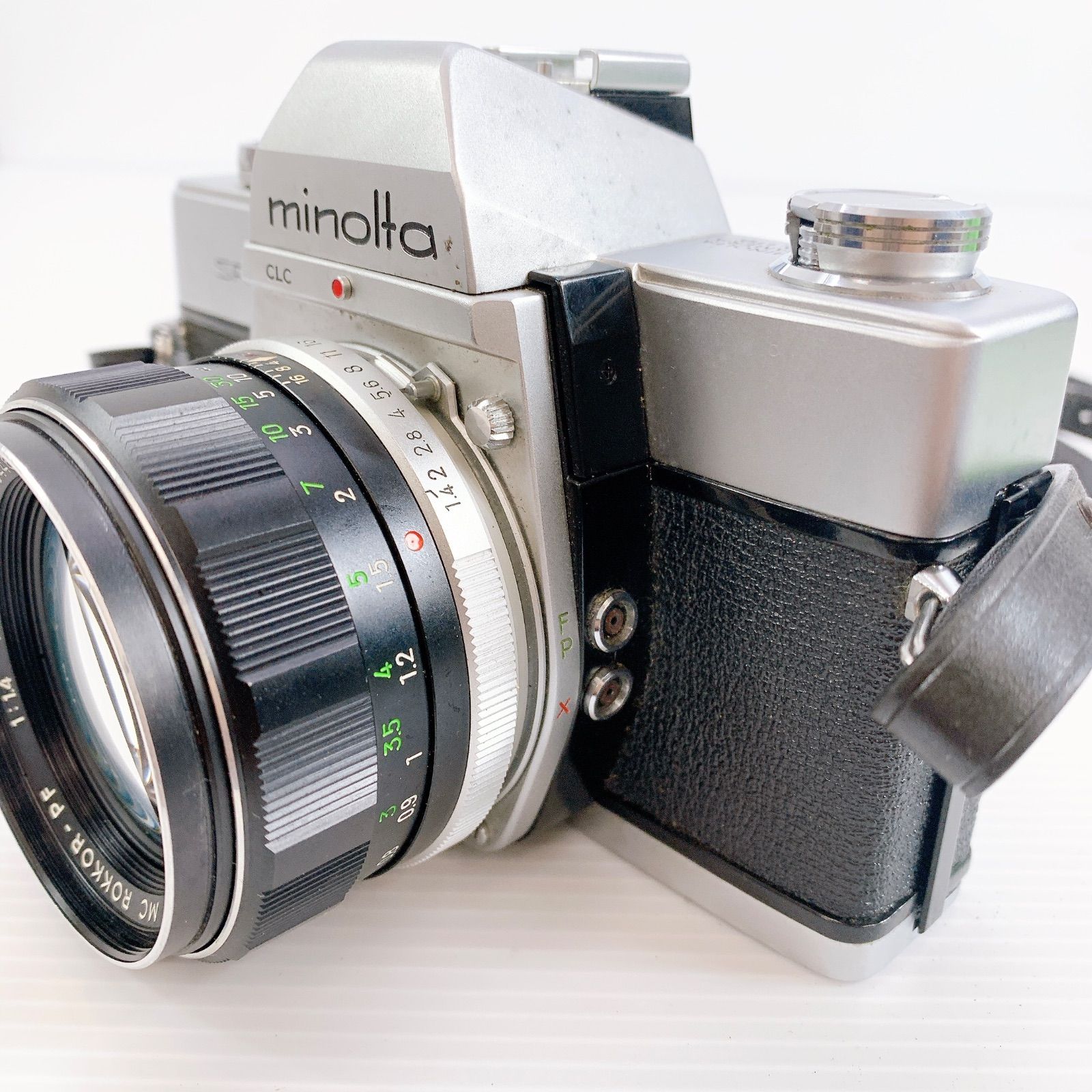 H-141 MINOLTA SR-T101 フィルムカメラ MC ROKKOR-PF 58mm F1.4 レンズ
