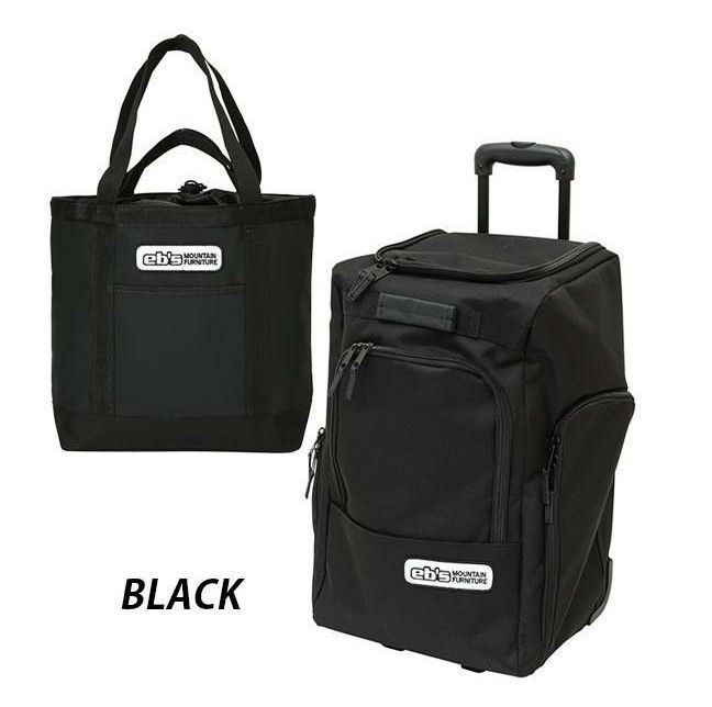 新品未使用 25-26 eb's Bag CONTAINER WHEEL + TOTE SET BLACK 土日祝発送