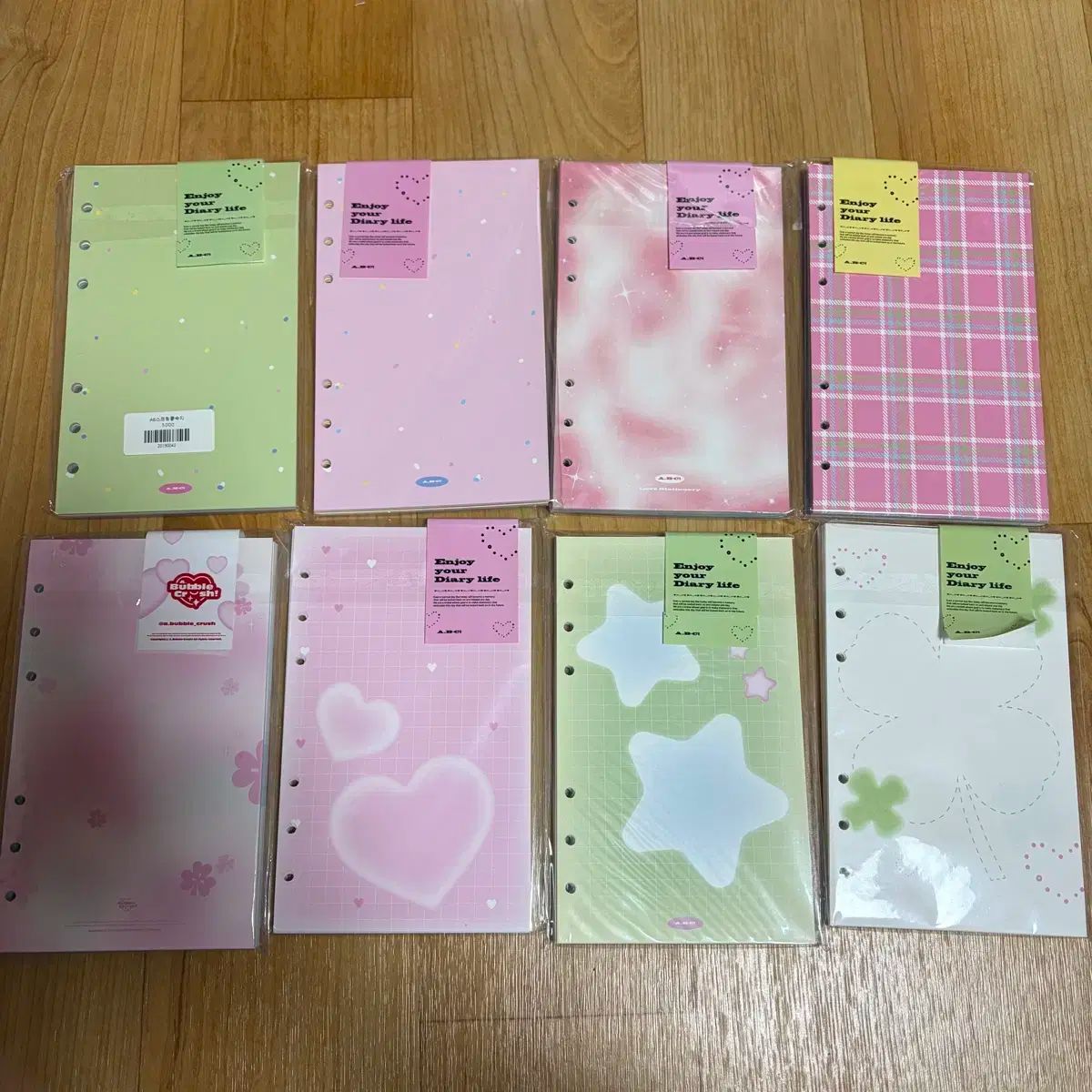 ちゃいらて様　入園入学セット ラベンダー×グラデーションハート　サイズオーダー ちゃいらて様 入園入学セット ラベンダー×グラデーションハート サイズ