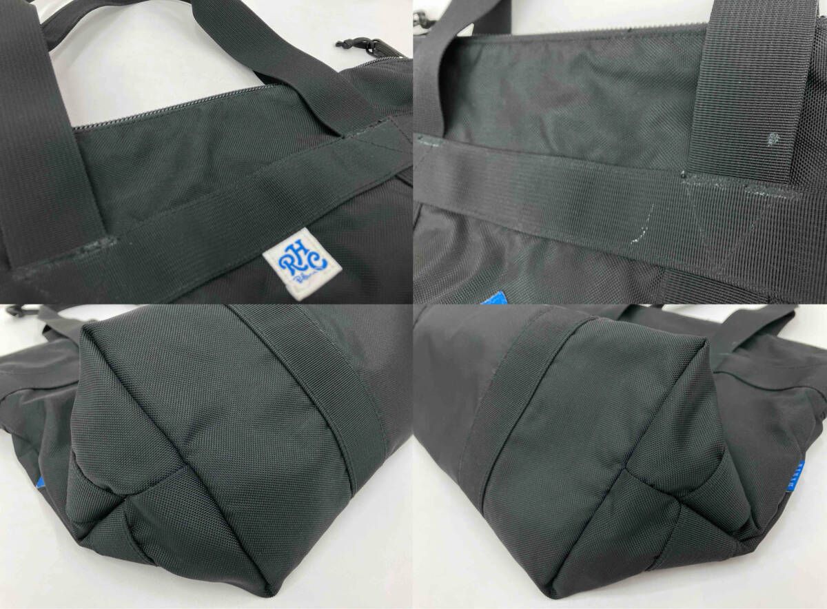 ショルダーストラップ付きトートバッグ ブラック