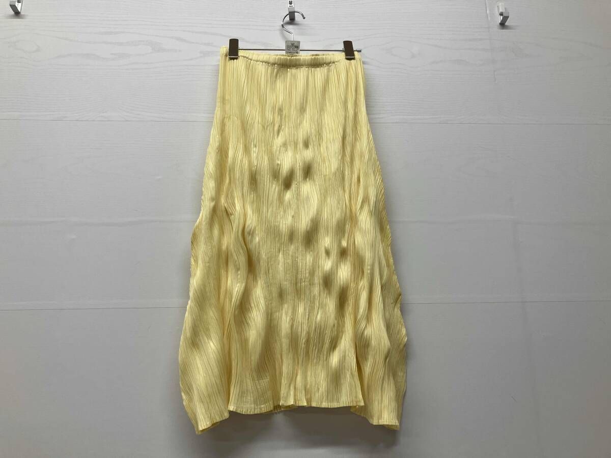 PLEATS PLEASE プリーツプリーズ PP 11-JG 581 スカート サイズ 3 イエロー 通年