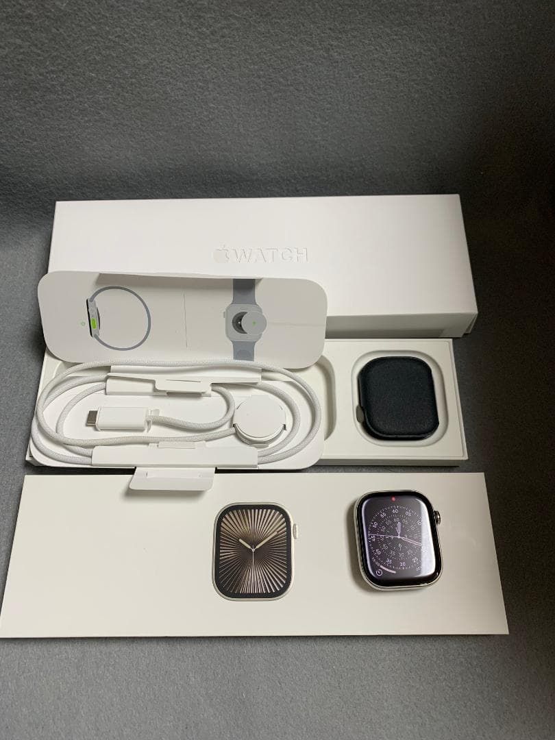 超 Apple Watch Series 10 GPS Cellular版 64 GB 46 mm ナチュラルチタニウム色