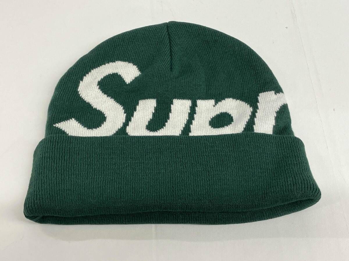 Supreme Big Logo Beanie シュプリーム ニットキャップ ビッグロゴ グリーン