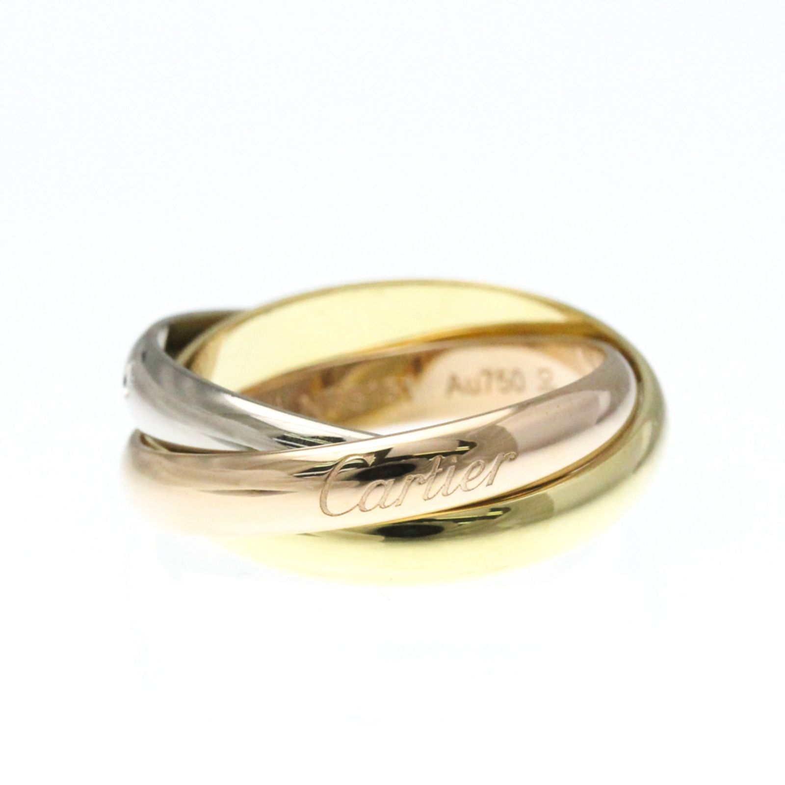 カルティエ Cartier トリニティリング 5 P ダイヤモンド K 18イエローゴールド 18 YG 18ピンクゴールド PG 18ホワイトゴールド WG ファッション バンドリング ゴールド