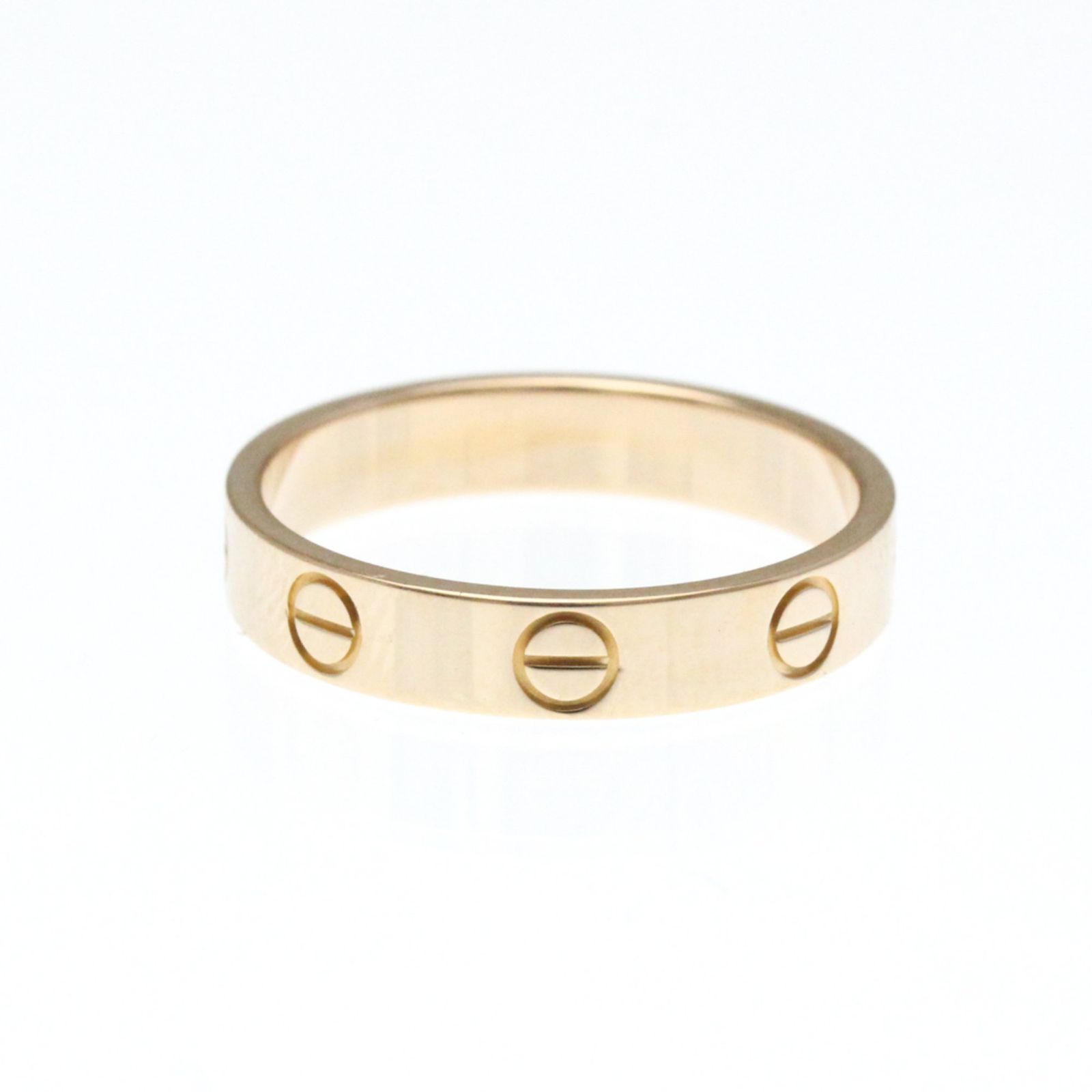 カルティエ Cartier ミニラブ リング K 18ピンクゴールド 18 PG ファッション 無し バンドリング ピンクゴールド