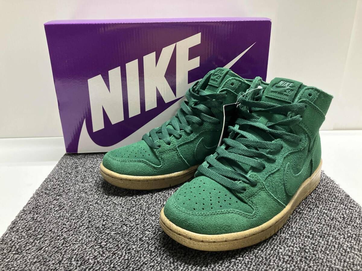 き NIKE ナイキ SB ダンク ハイ プロ デコン DUNK HIGH PRO DECON 24 cm グリーン スエード DQ 4489 300