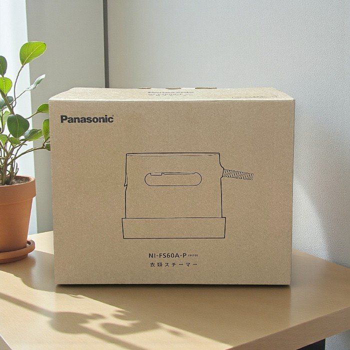 Panasonic パナソニック 衣類スチーマー NI FS 60 A P ピンク コンパクト 軽量 ハンガーにかけたままOK
