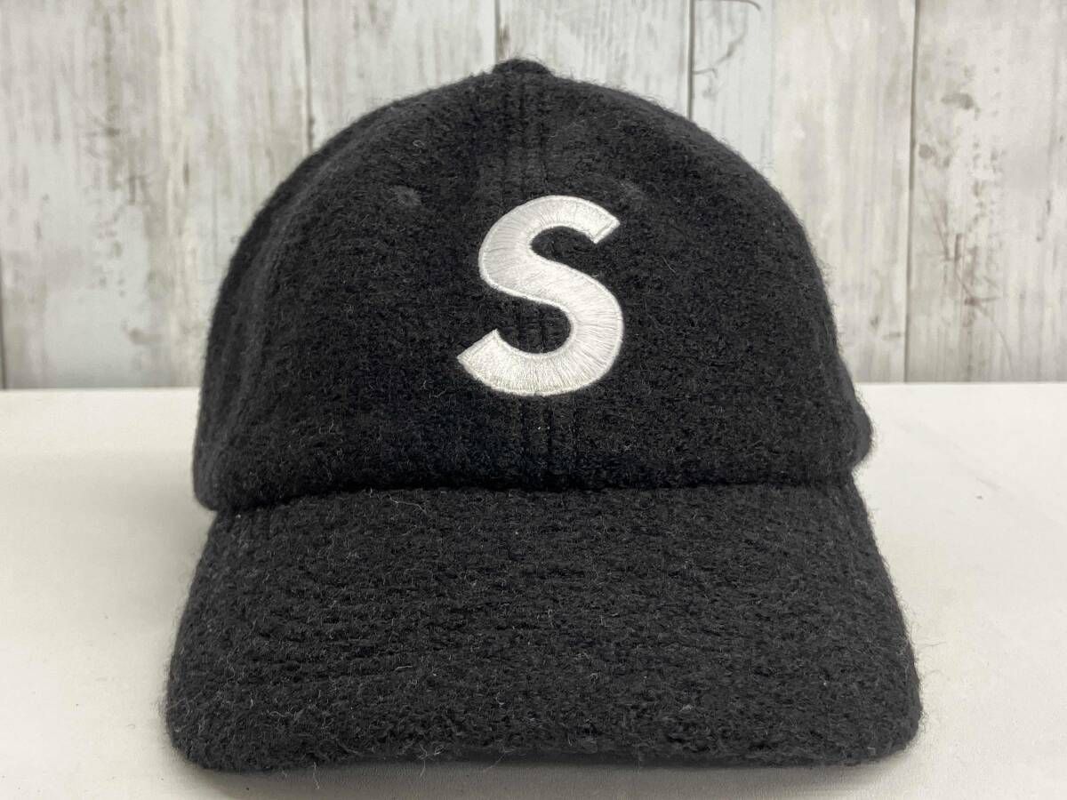 Supreme Boiled Wool S Logo 6 Panel シュプリーム キャップ Sロゴ ブラックウール