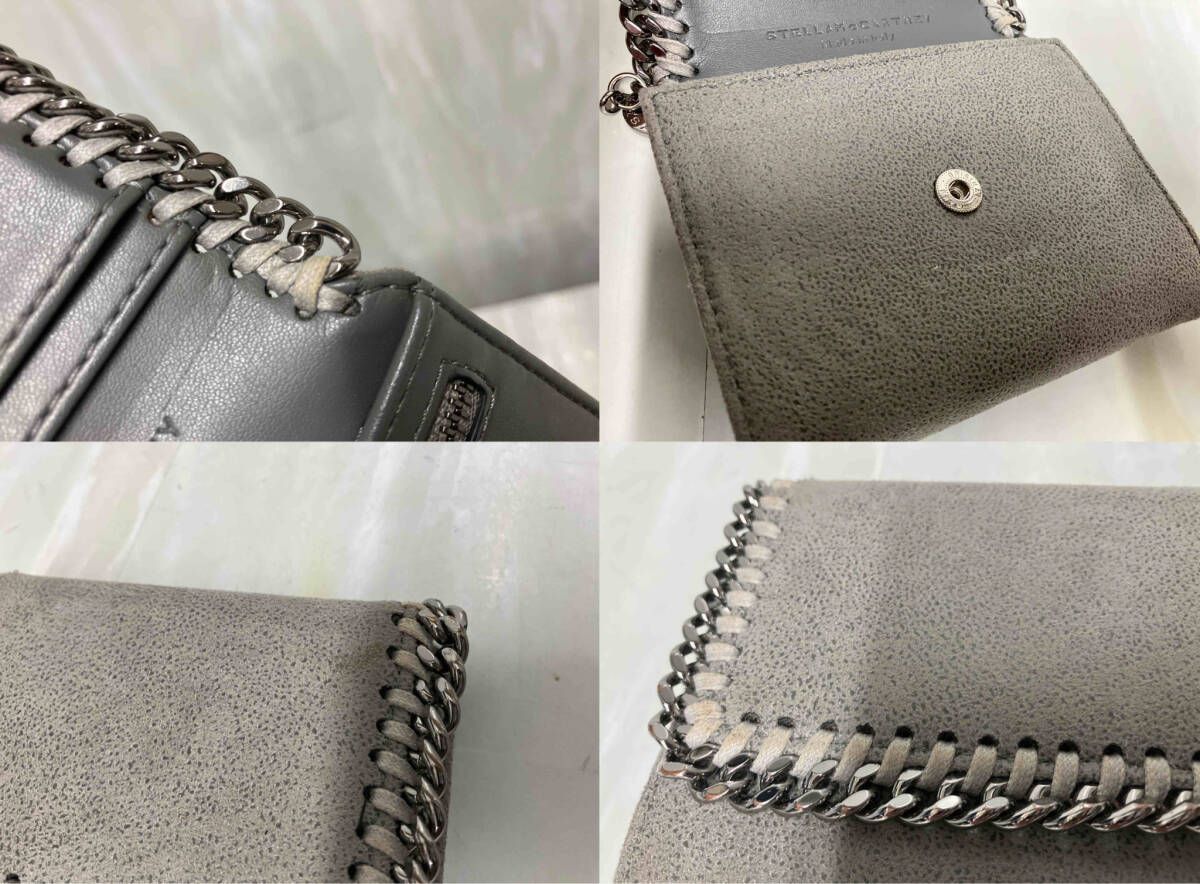 ステラ・マッカートニー 三つ折り財布 グレー STELLA McCARTNEY(ステラ マッカートニー)｜Falabella シャイニー