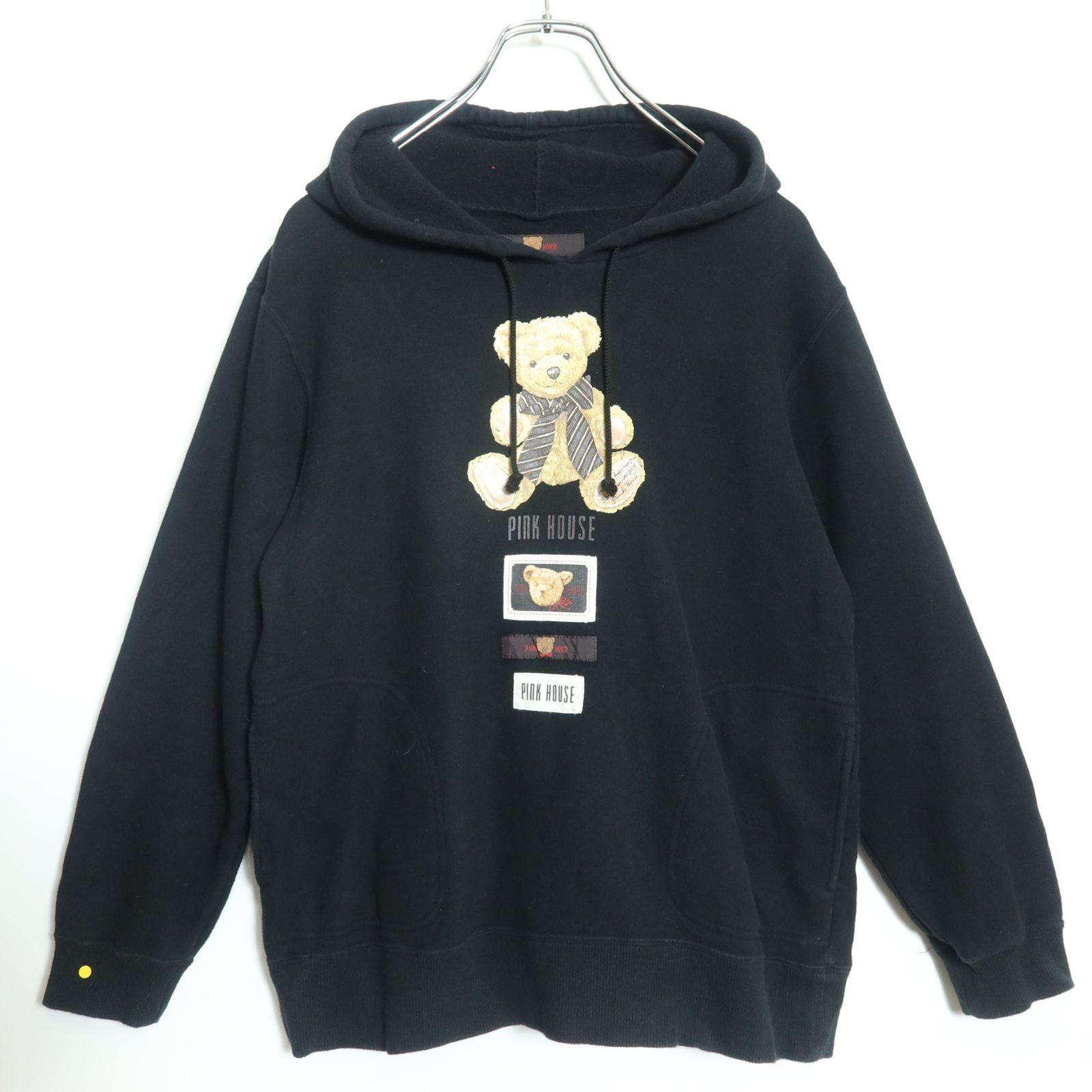 ピンクハウス☆くまプリント&ワッペン♪長袖トレーナー スウェット