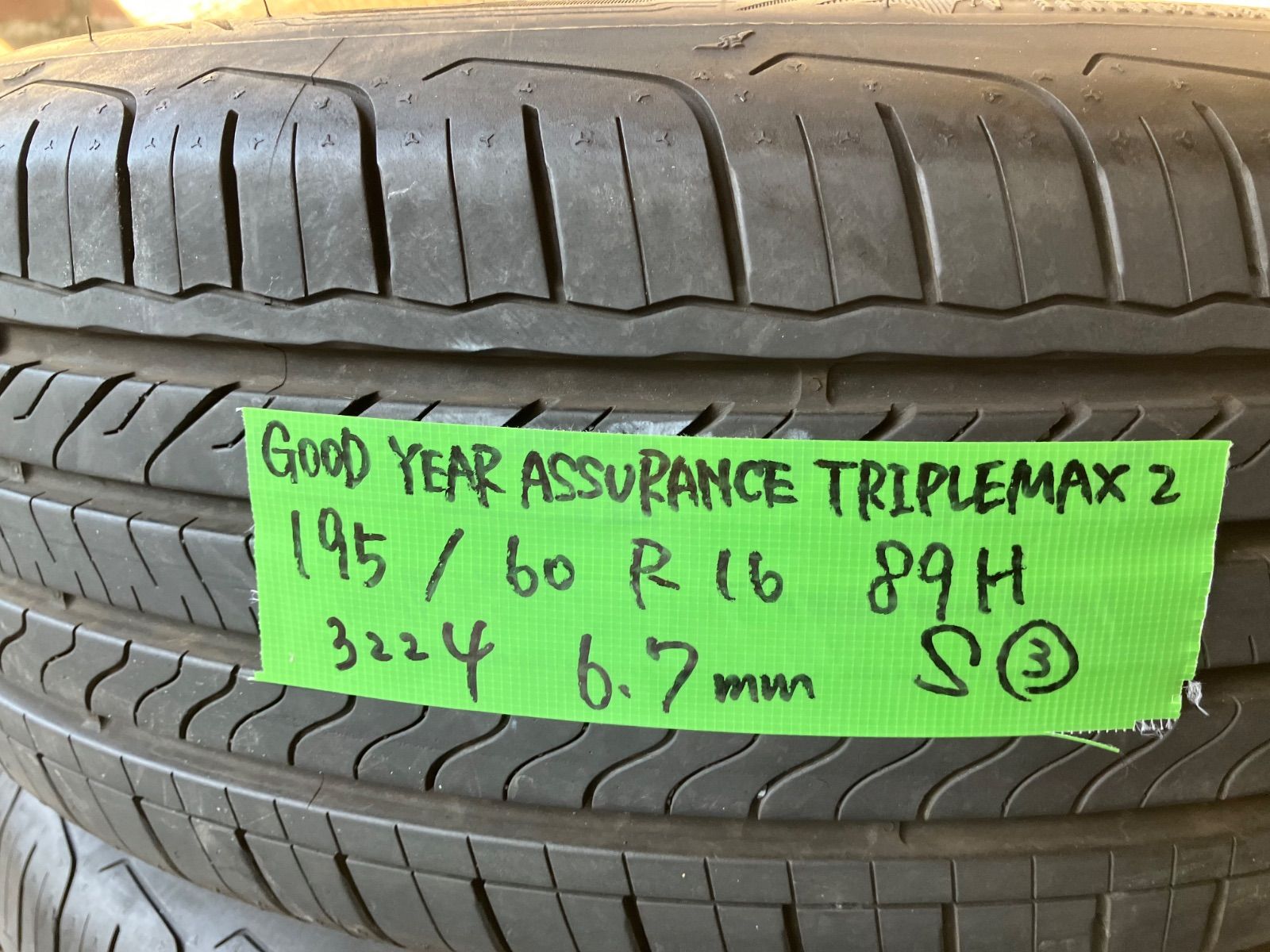 送料込み] 195/60R16 89H 2024年製 GOOD YEAR ASSURANCE TRIPLEMAX2