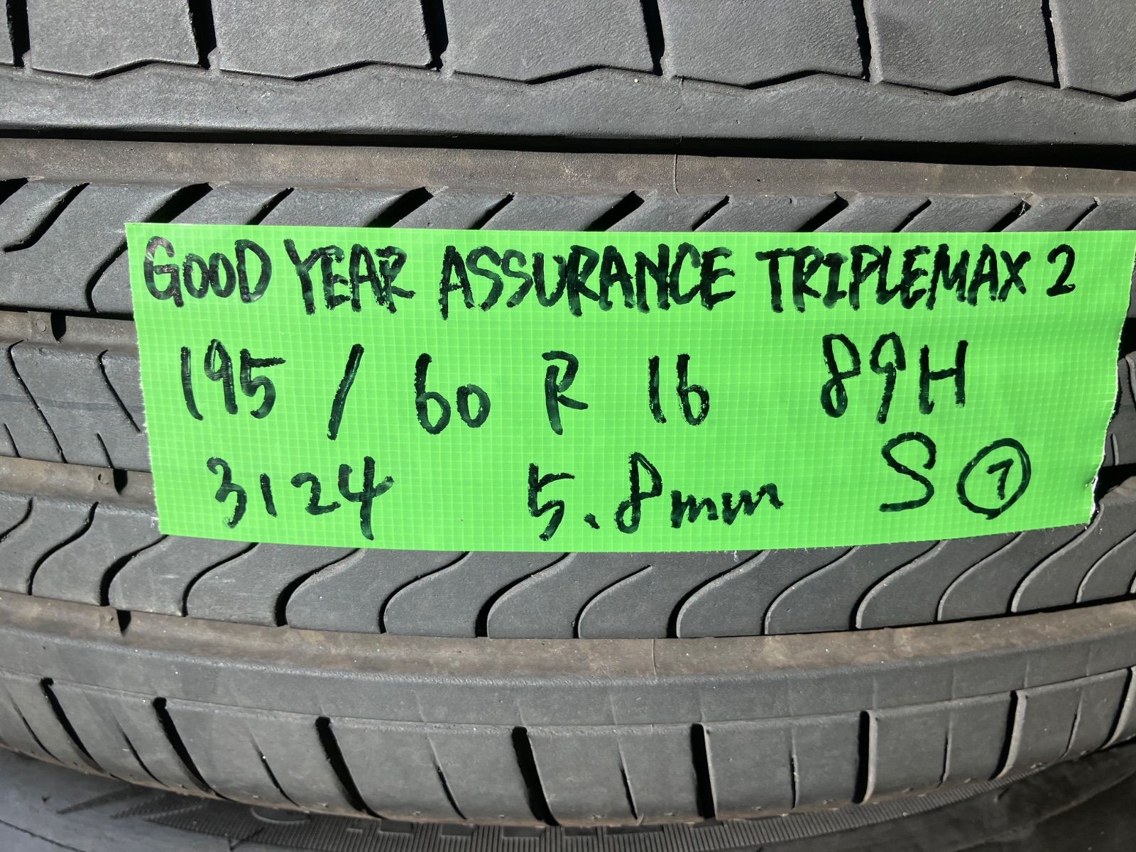 送料込み] 195/60R16 89H 2024年製 GOOD YEAR ASSURANCE TRIPLEMAX2