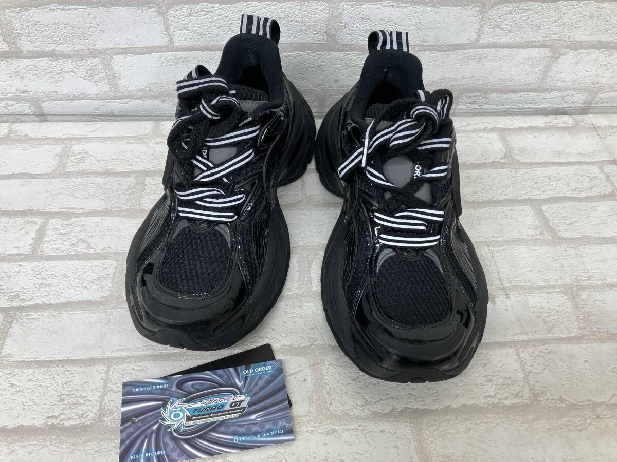 OLD ORDER TURBO GT/002 オールドオーダー スニーカー ブラック メンズ