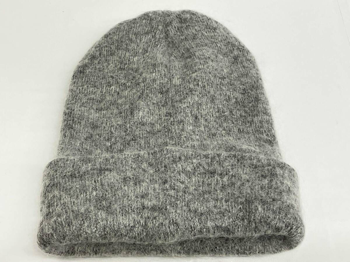 Supreme Mohair Beanie シュプリーム ニットキャップ モヘヤ スモールボックスロゴ グレー シャツ ブラウン系 その他 帽子