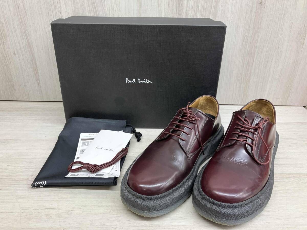 PAUL SMITH ドレスシューズ サイズ42 レザー ワインレッド 200824